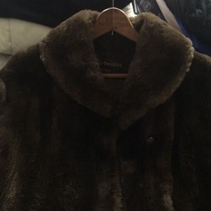 Brown Mink coat full length